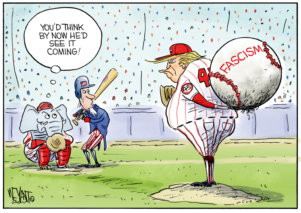Trump Pitches Fascism Baseball