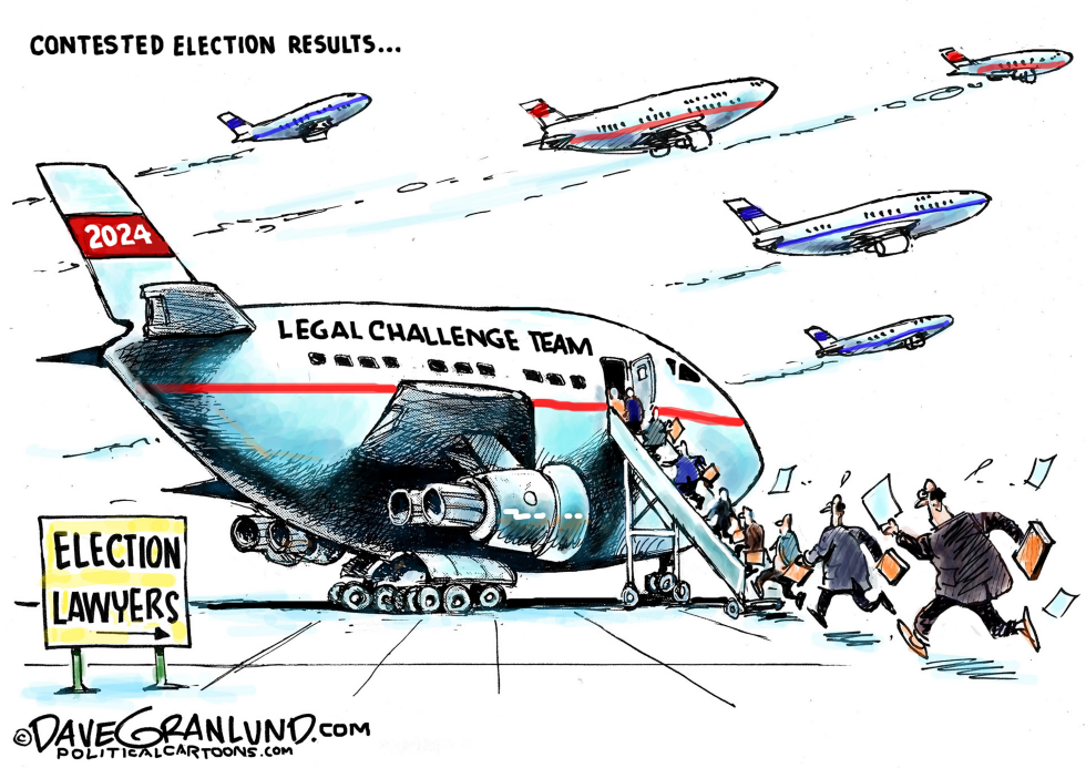 #1 2024 ELECTION LAWYERS by Dave Granlund