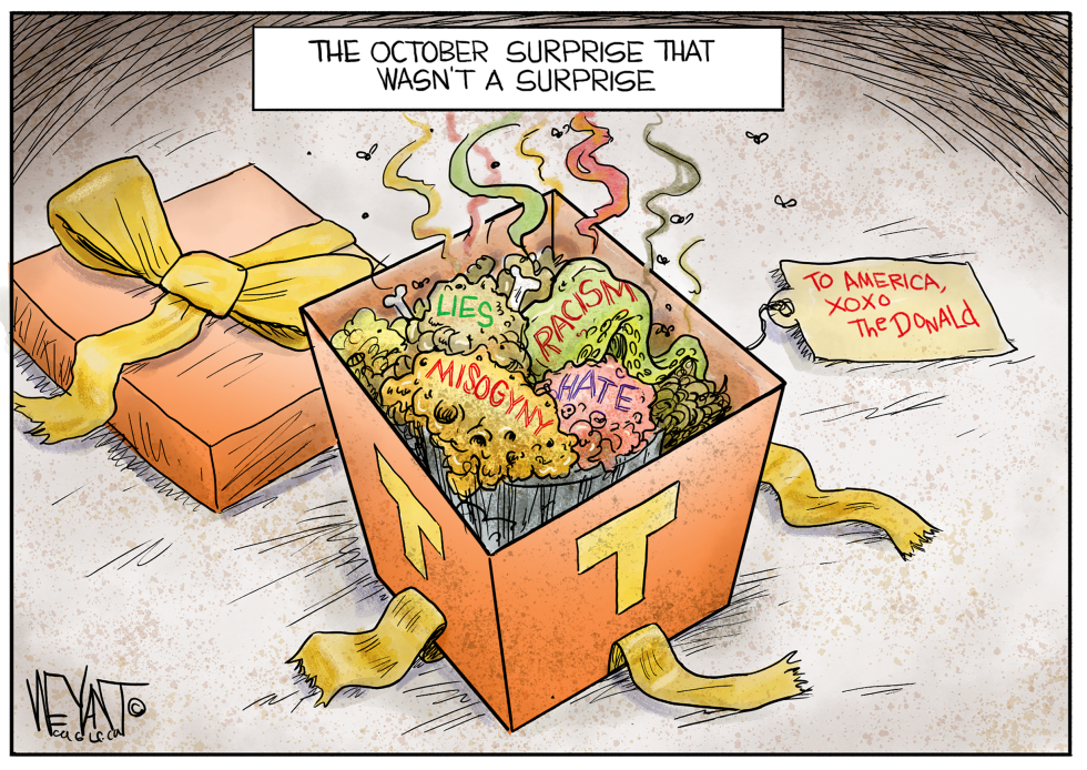 October Surprise Box Trump Racism Misogyny