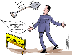 PRESIDENT OF SPAIN STUFFED IN VALENCIA by Arcadio Esquivel