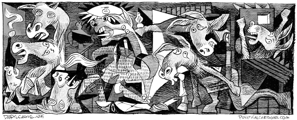 Democrat Horror and Desperation - Picasso Guernica