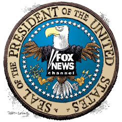PRESIDENTIAL FOX NEWS SEAL  by Daryl Cagle