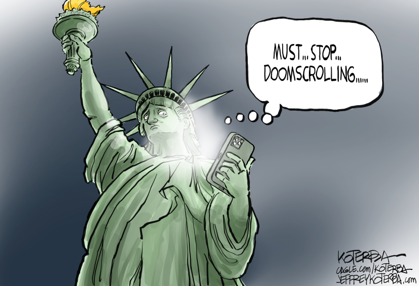 Lady Liberty and Doomscrolling