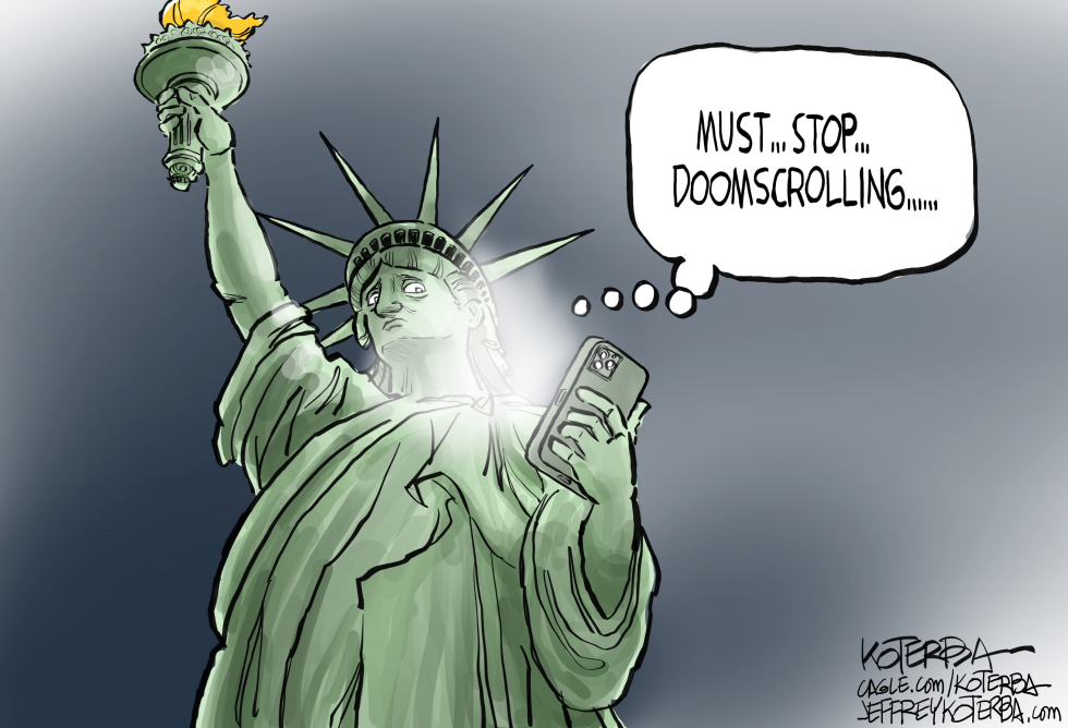 Lady Liberty and Doomscrolling