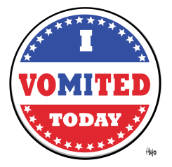 I VOMETED TODAY by Hajo de Reijger