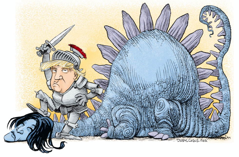Knight Trump Defeats Dragon Kamala
