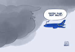 EUROPEAN UNION PLANE ENTERS INTO TRUMP CLOUD  by Gatis Sluka