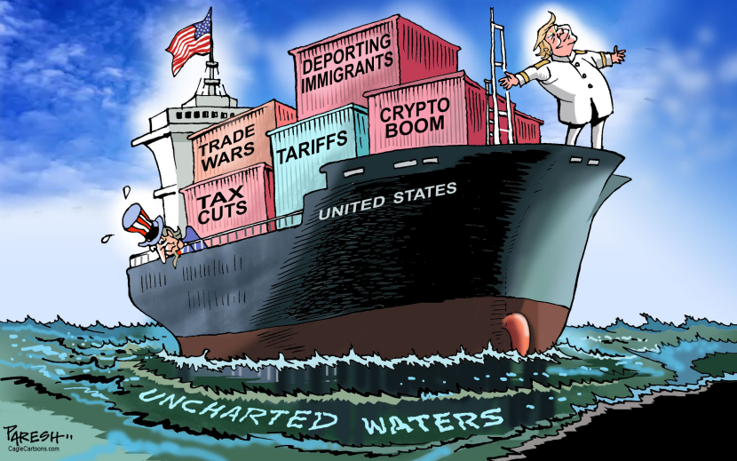 USA under Trump in uncharted waters