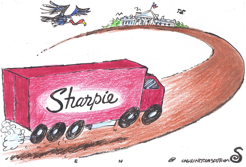 SHARPIE TRUCK RUSHES TO WHITE HOUSE