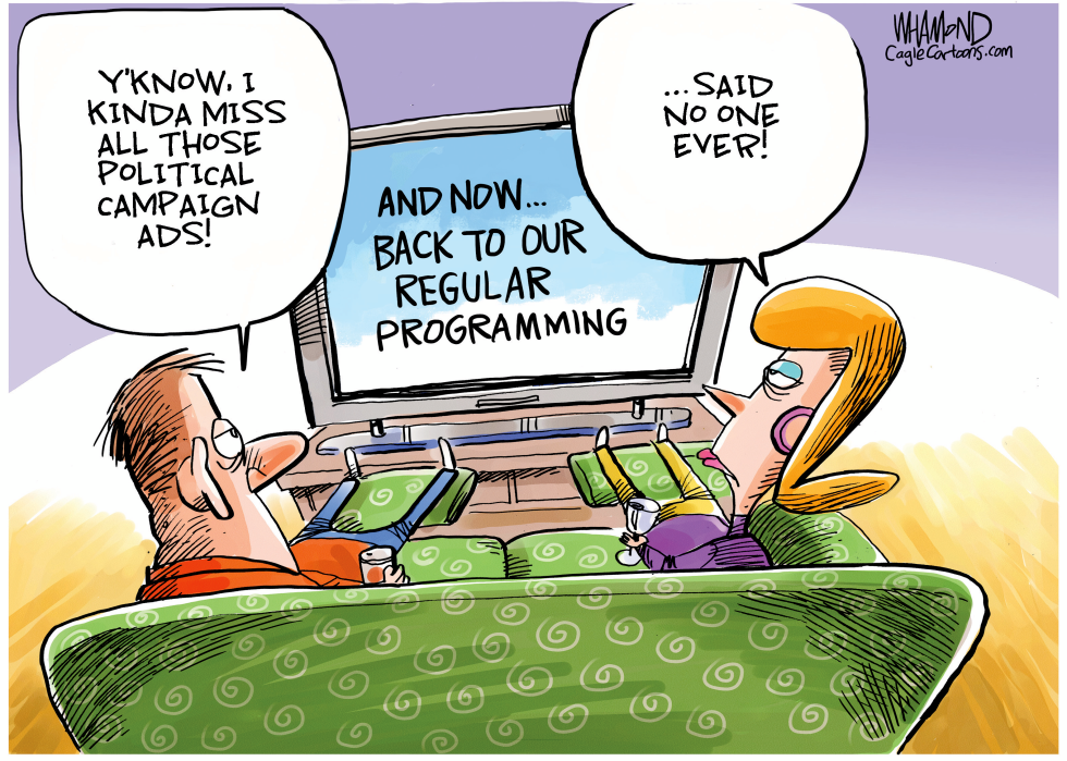End of election campaign ads