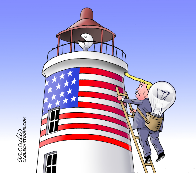 Donald Trump wants to light up the world.