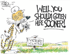 CLAIMING A VICTORY by John Darkow