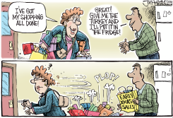 HOLIDAY SHOPPING by Joe Heller