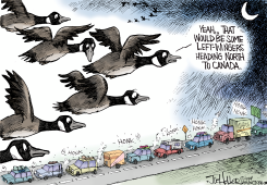 OFF TO CANADA by Joe Heller