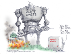 MUSK AND RAMASWAMY TO CURT GOVERNMENT WASTE by Dick Wright