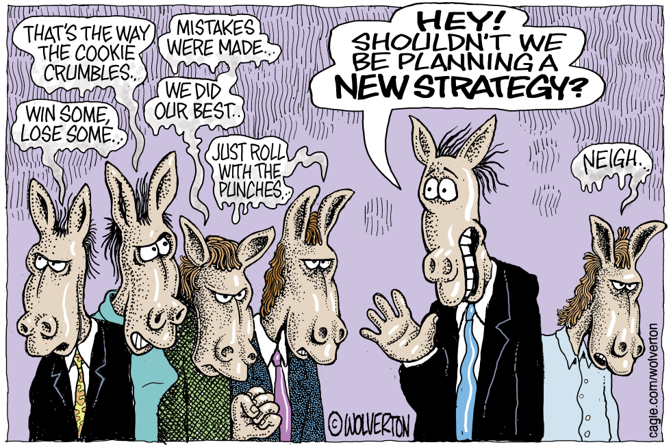 #2 DEMS GRIEVE LOSS WITH NO NEW STRATEGY by Monte Wolverton