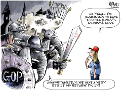 NO RETURN TO DEMOCRACY by Dave Whamond