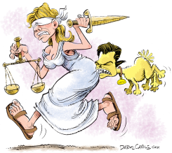 MATT GAETZ BITES JUSTICE'S BUTT by Daryl Cagle