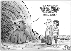 BEAR SEES COUPLE WHO WANTS TO HIBERNATE by Christopher Weyant