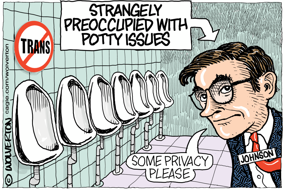 Mike Johnson and His Trans Potty Issues