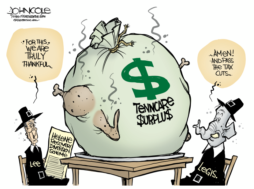 TENNESSEE Lee plans to raid TennCare surplus