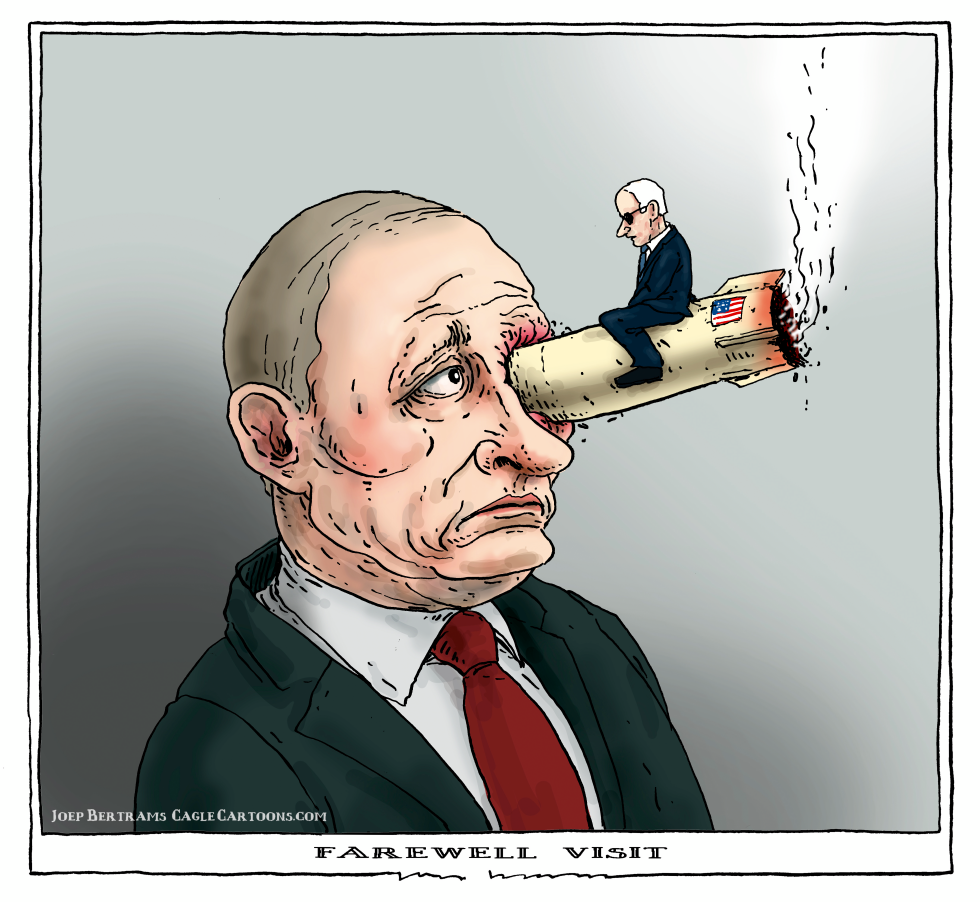 a farewell visit to Putin