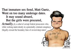 METOO MATT GAETZ IS THE REAL VICTIM by R.J. Matson
