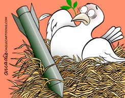 THE PEACE OF THE WORLD THREATENED BY A GREAT WAR by Arcadio Esquivel