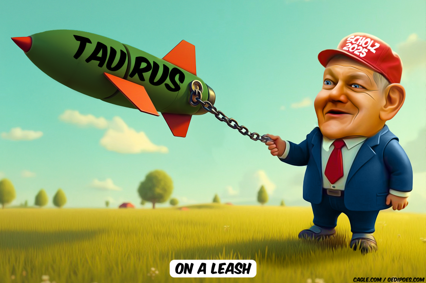 Olaf Scholz letting his missile out