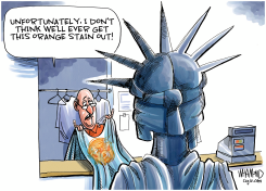 A STAIN ON DEMOCRACY by Dave Whamond
