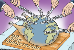 TRUMP ADMINISTRATION FOLKS SET TO CARVE UP EARTH by Steve Greenberg