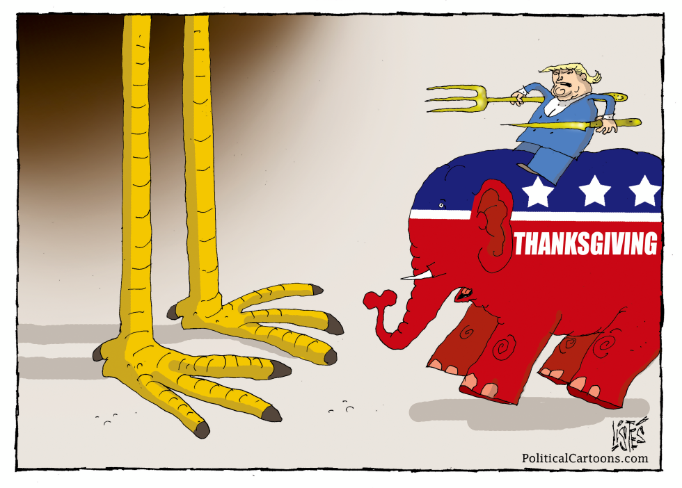 TRUMP GOES TO THANKSGIVING DAY