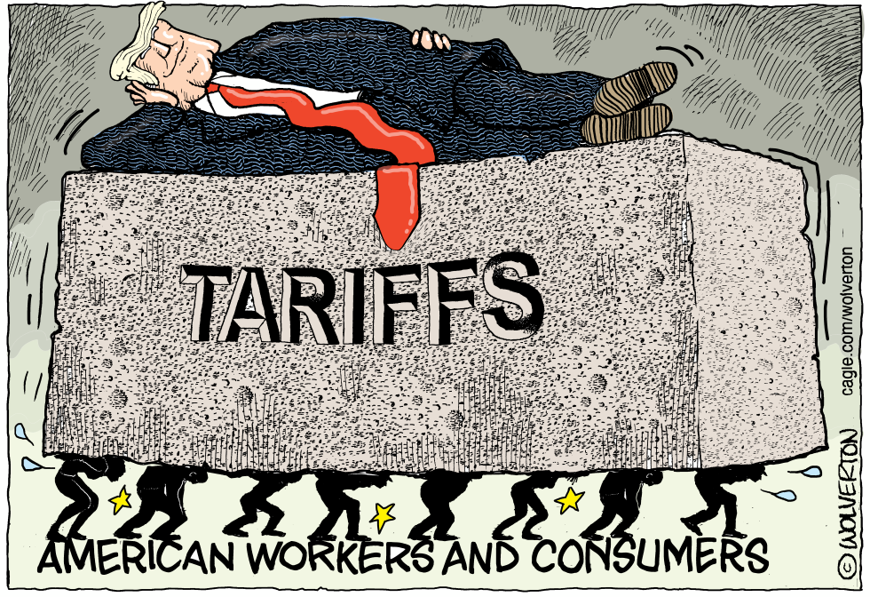 #1 AMERICAN PEOPLE BEARING WEIGHT OF TRUMP TARIFFS by Monte Wolverton