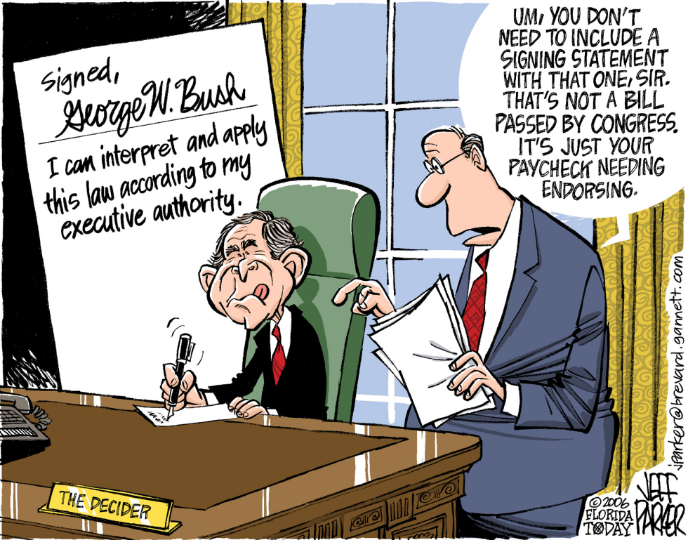 Endorsing Signing Statements COLOR