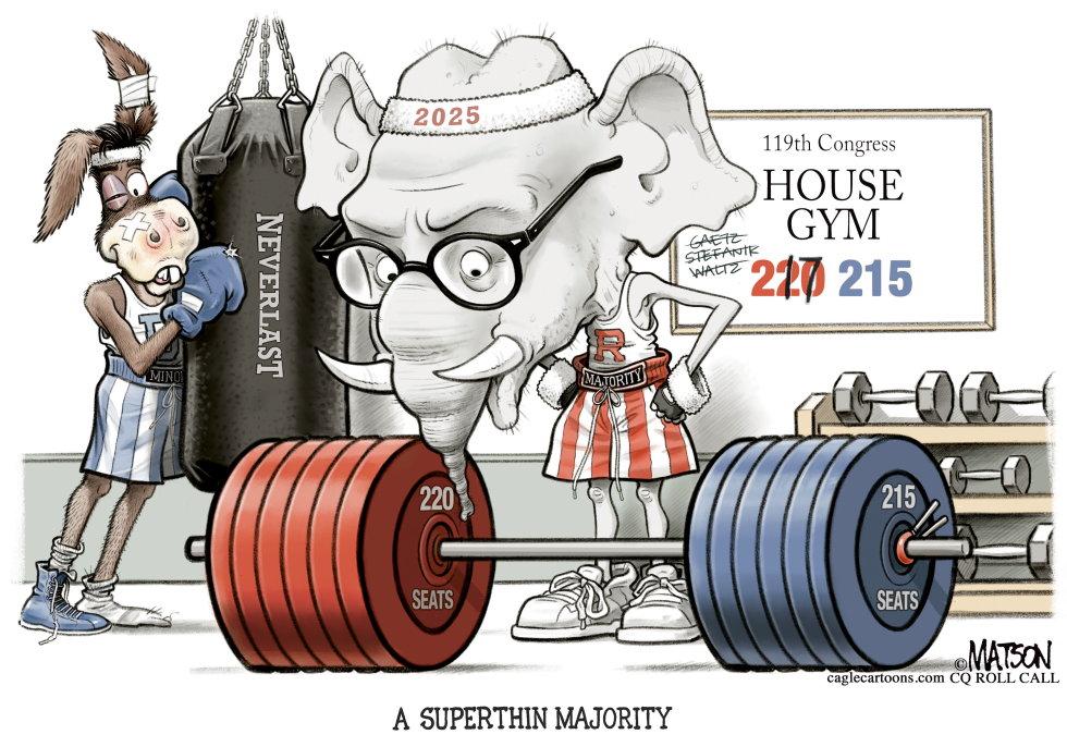 #4 HOUSE REPUBLICANS HAVE SUPER SKINNY MAJORITY by R.J. Matson