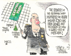 HEALTH INSURANCE CEO MURDERED by John Darkow