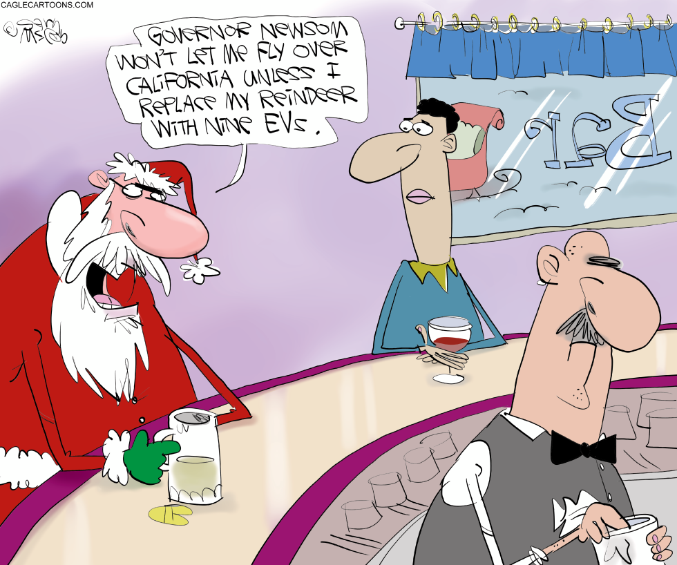 #2 CALIFORNIA RESTRICTING SANTA'S REINDEER by Gary McCoy