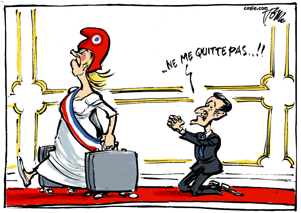 Macron and Marianne