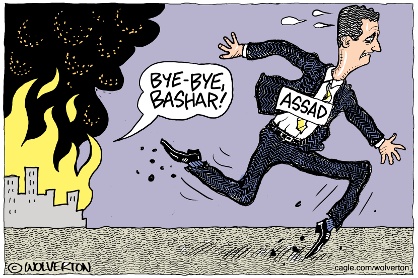 Assad Running from Syria