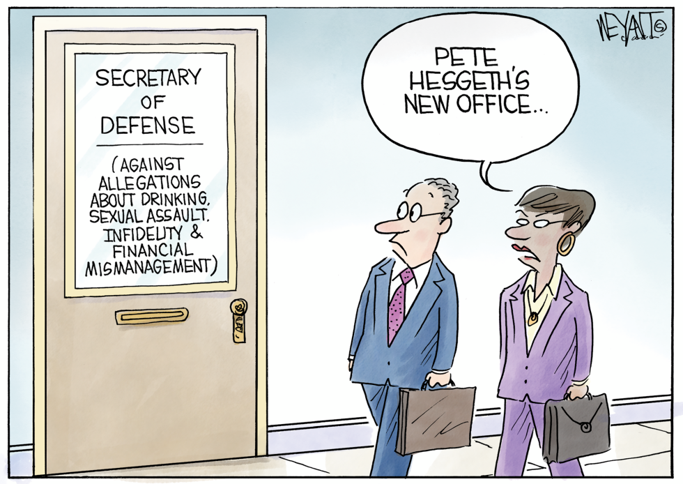 Pete Hesgeth's New Office