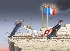 FRENCH TRAGICOMEDY by Marian Kamensky