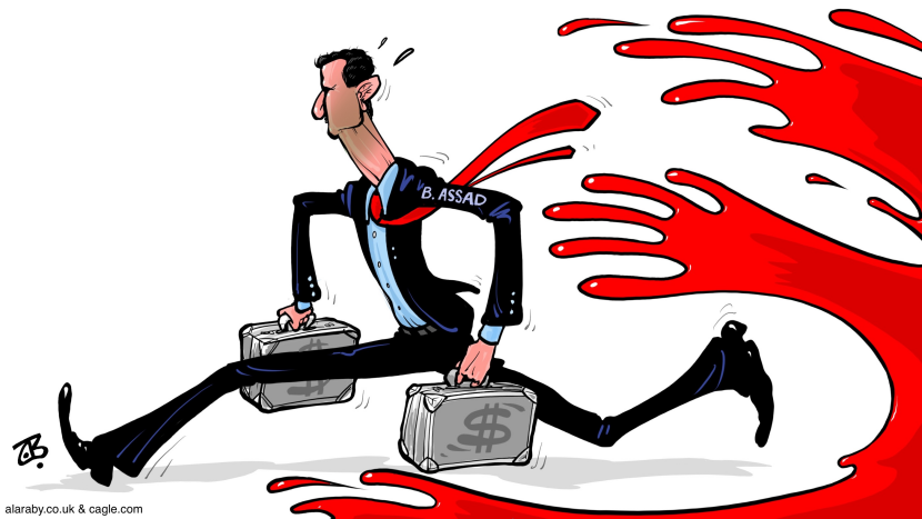 Bashar Assad Money Run Syria Blood Fugitive