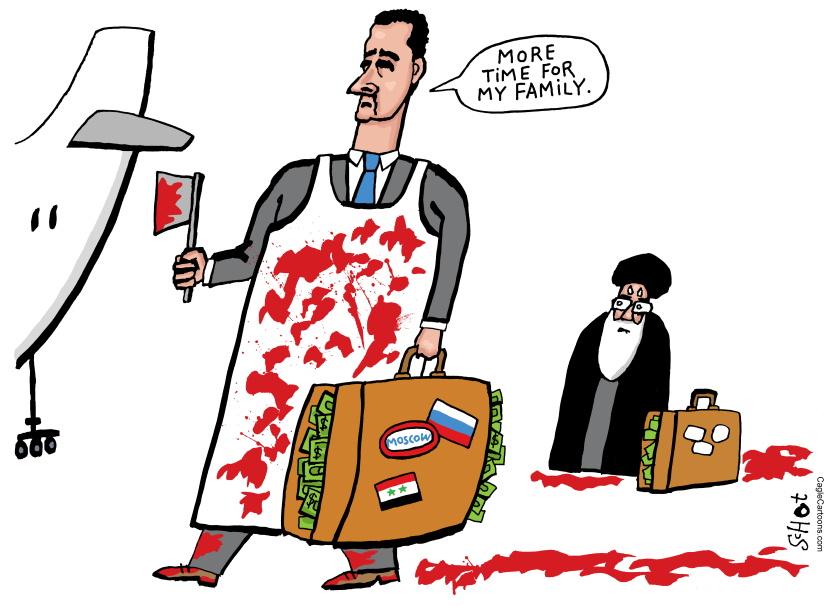 Butcher Assad leaves for Moscow by plane