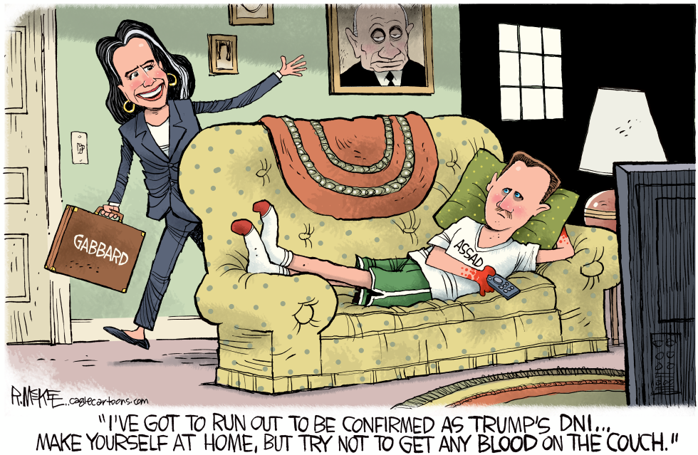 Assad Crashes on Tulsi Gabbard's Couch