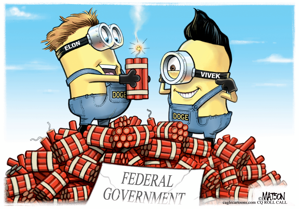DOGE Minions Musk and Ramaswamy