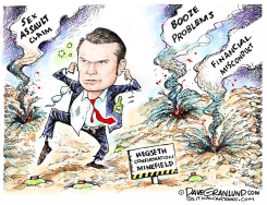 HEGSETH MINEFIELD by Dave Granlund
