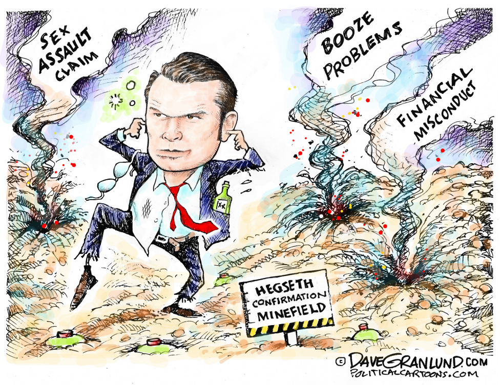 Hegseth minefield