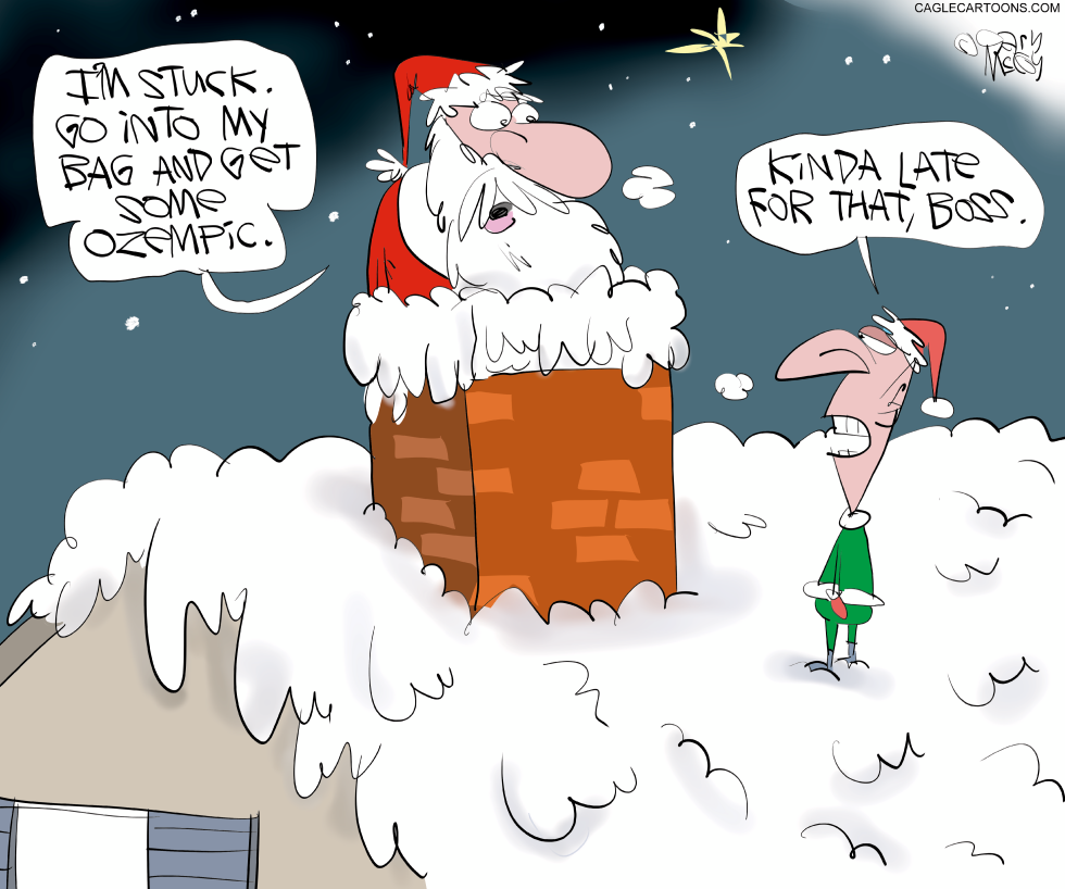 Santa Needing Ozempic