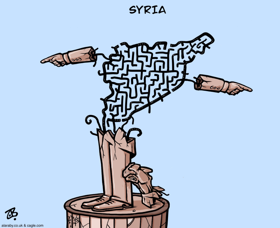 Post Assad Syria Bashar Statue Fall Jolani