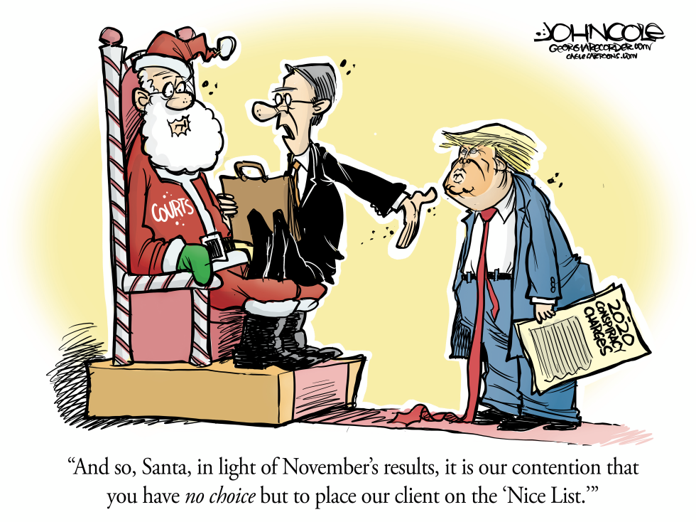 #3 NATIONAL TRUMP DEMANDS TO BE ON SANTAâS NICE LIST by John Cole